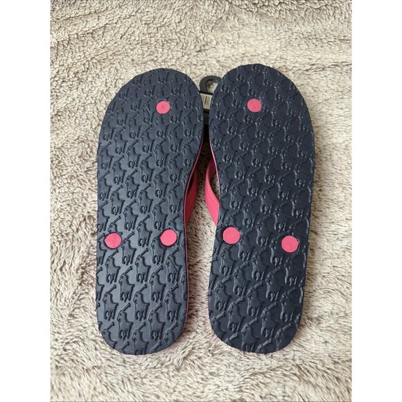 Polo Ralph Lauren Junior Flip Flops Pink Size 7 Sandal. - Picture 10 of 16